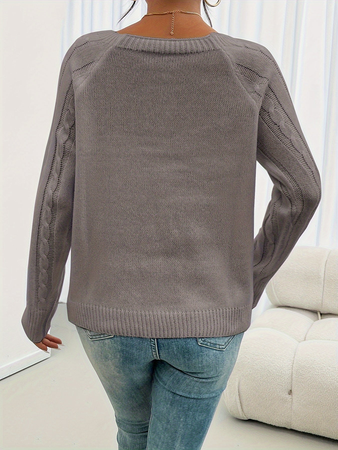 Zipha | Casual Square Neck Sweater