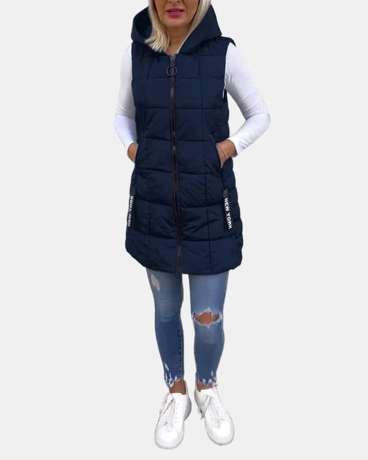 Solene | Sleeveless Padded Coat