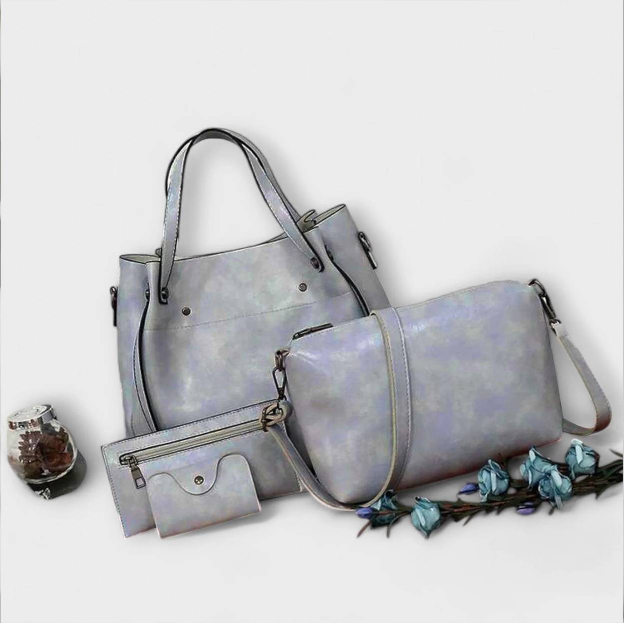 Mabel | 4-piece vintage handbag set