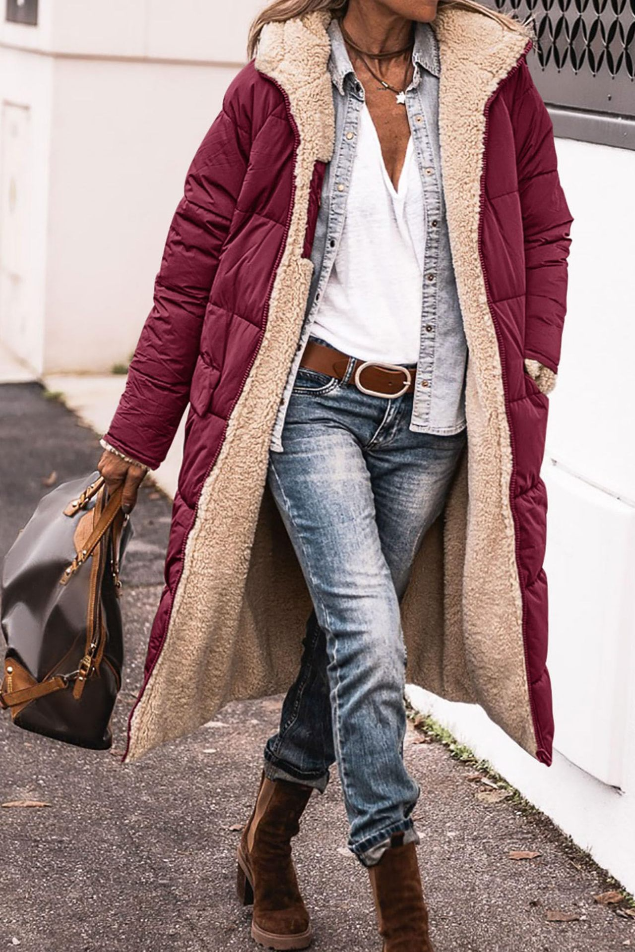 Maud | Premium Reversible Sherpa Jacket