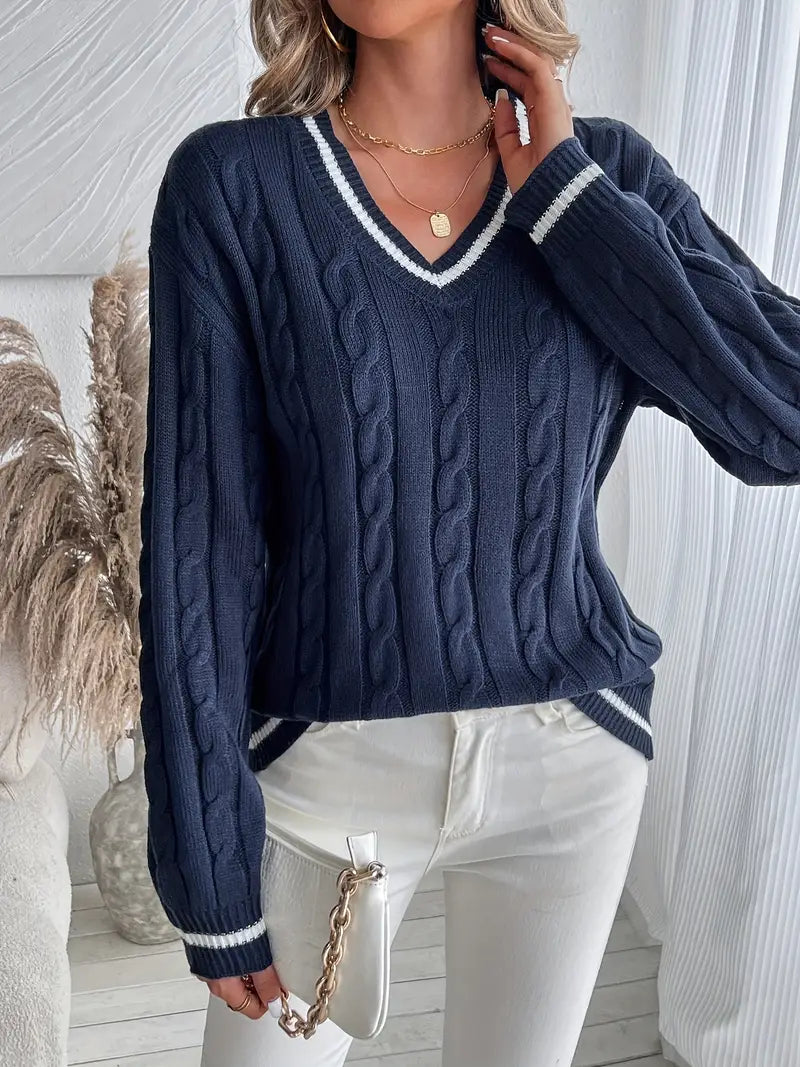 Amelia | Stylish and Comfortable V-Neck Jumper