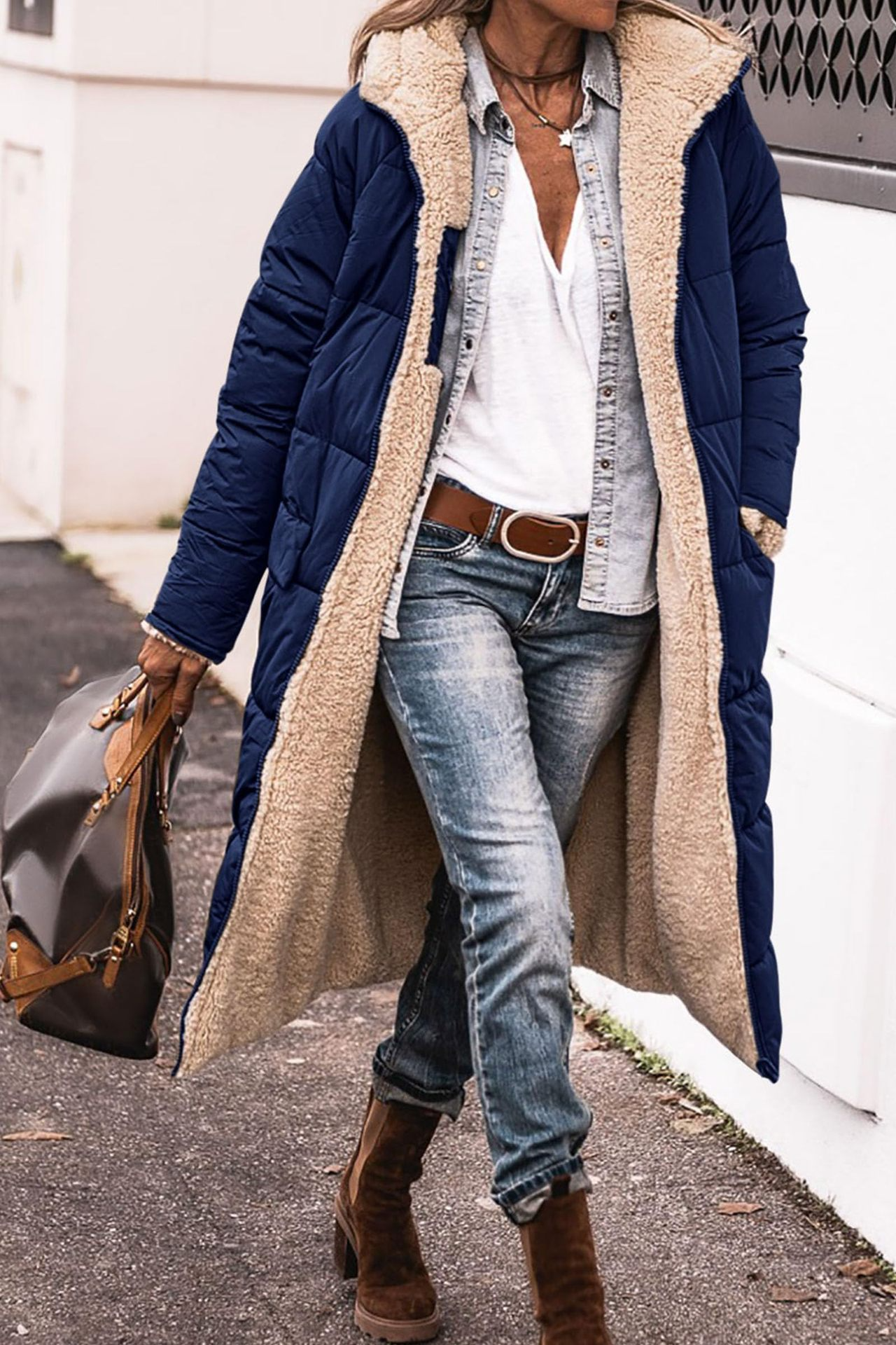 Maud | Premium Reversible Sherpa Jacket