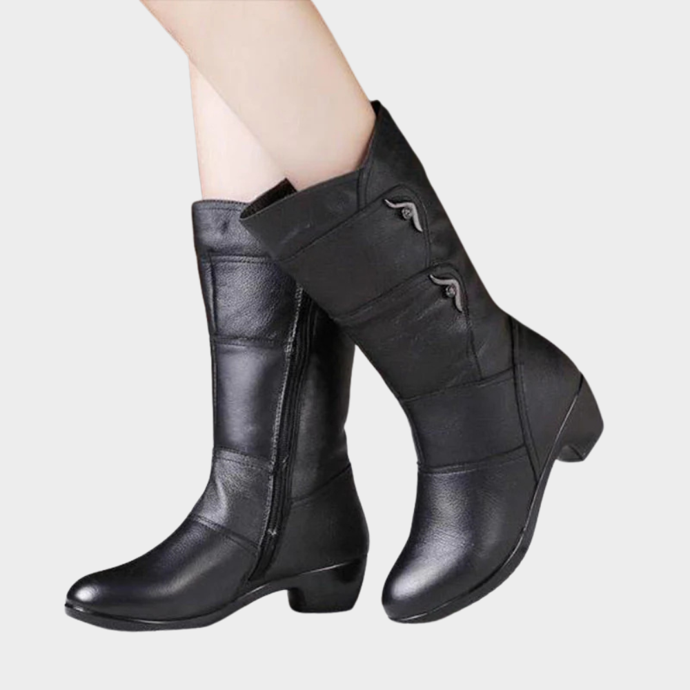 Kelly | Zip-Up Ankle Boots