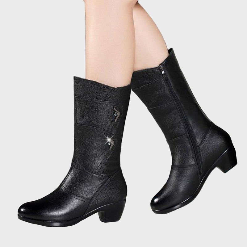 Kelly | Zip-Up Ankle Boots