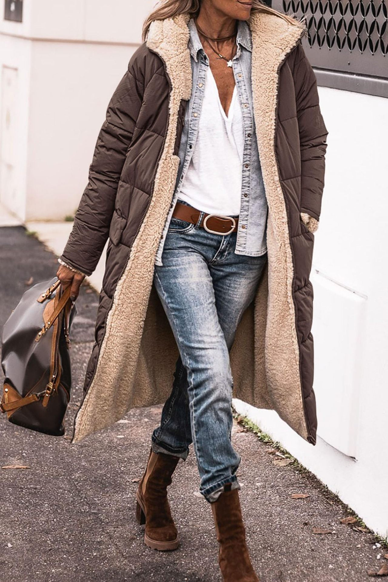 Hallie | Elegant Reversible Coat