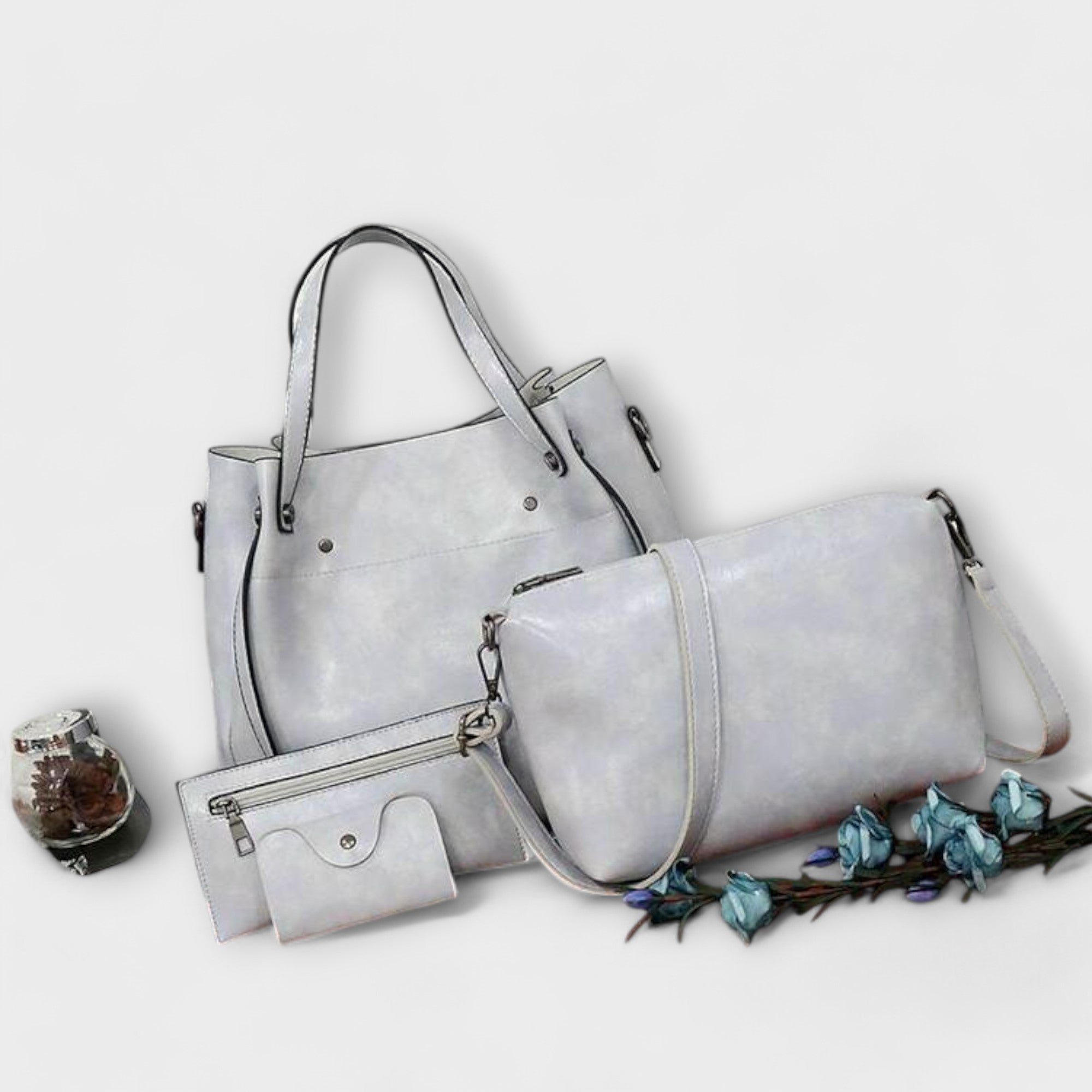 Mabel | 4-piece vintage handbag set