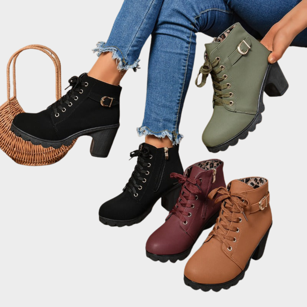Sadie | Block Heel Ankle Boots