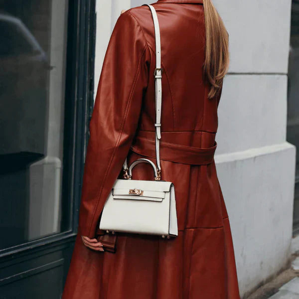 Elise | Leather Bag with Gold Hardware