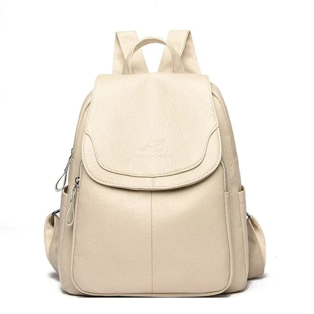 Edith | Elegant and lightweight backpack in a delicate white tone