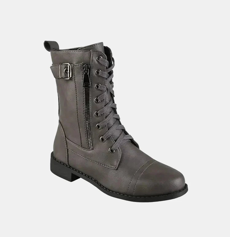Leona | Round Toe Autumn Boots