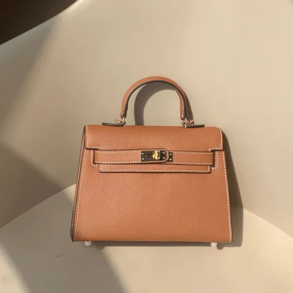 Elise | Leather Bag with Gold Hardware