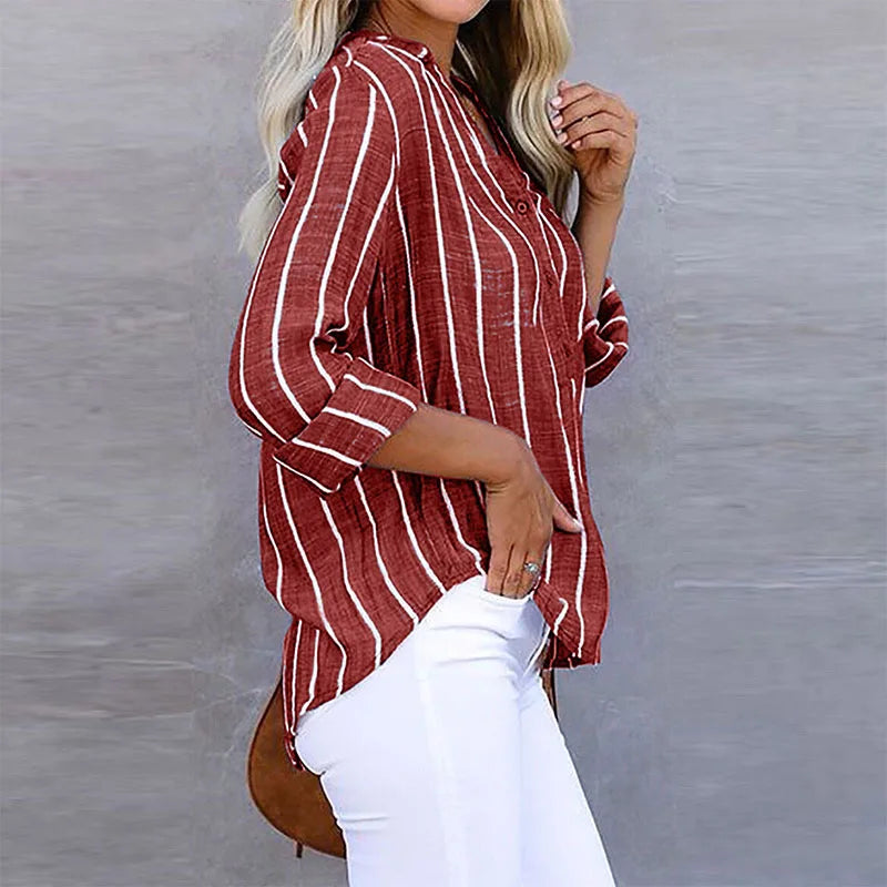 Prudence | Striped Button-Down Shirt