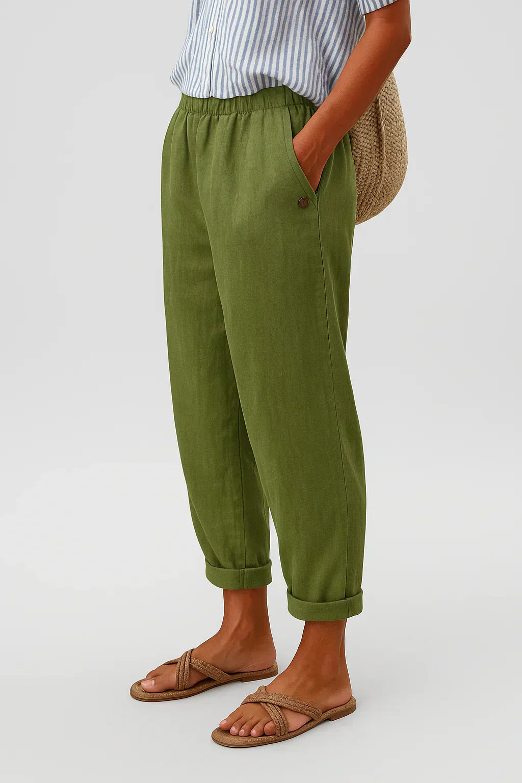 RAMI Relaxed Fit Casual Trousers