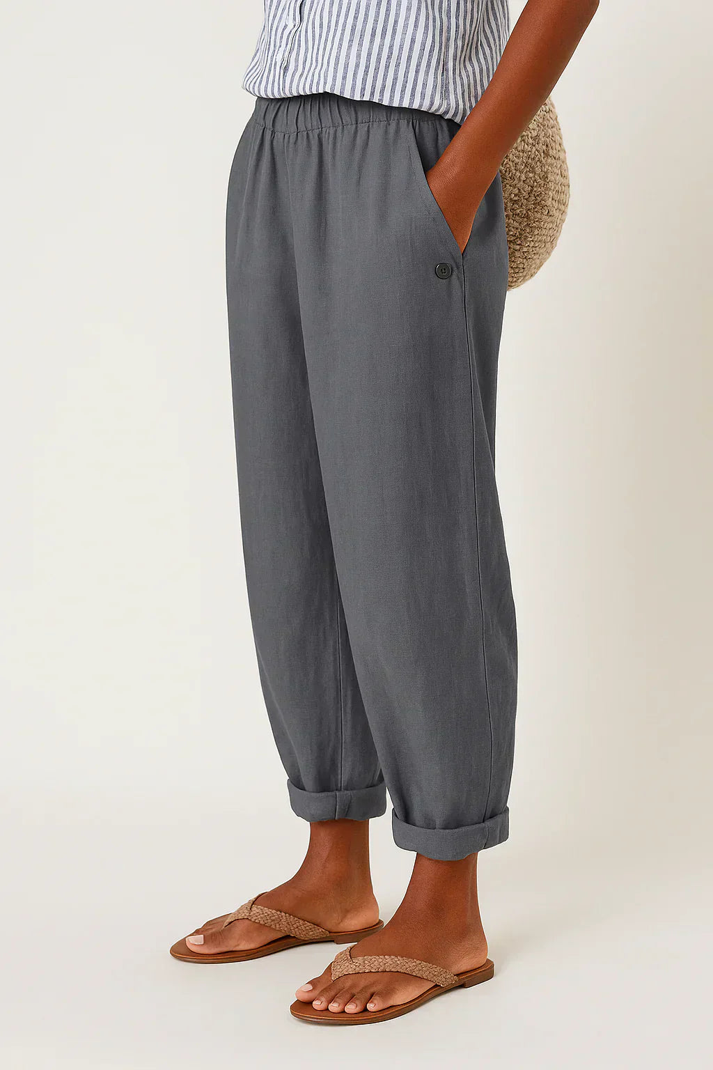 RAMI Relaxed Fit Casual Trousers