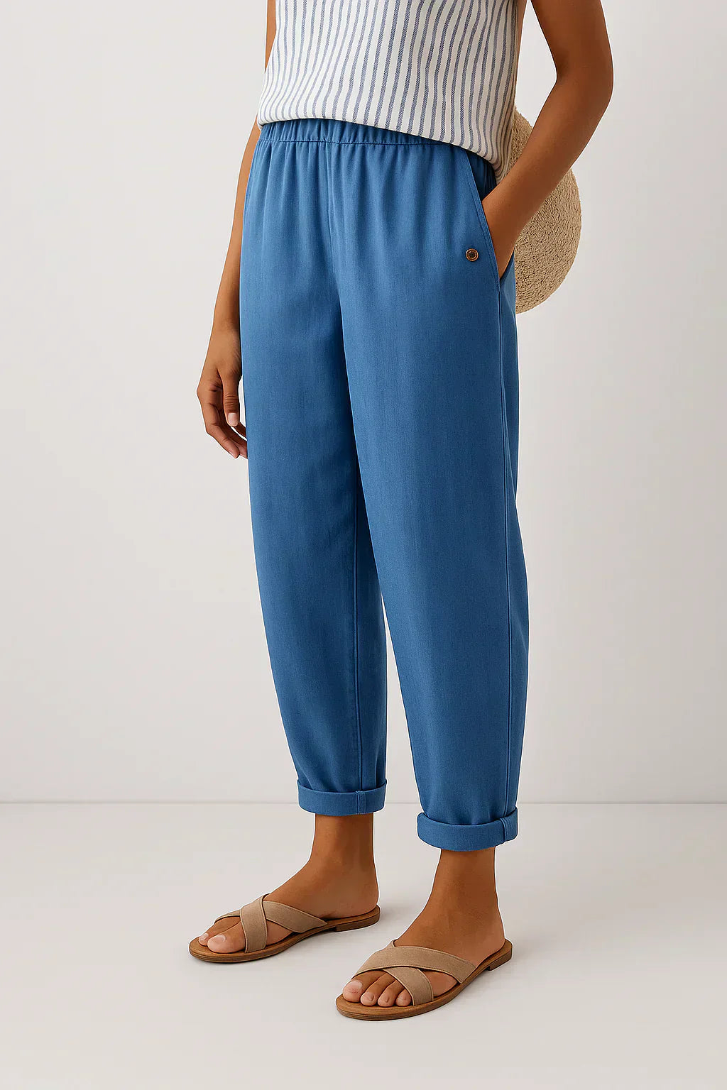 RAMI Relaxed Fit Casual Trousers