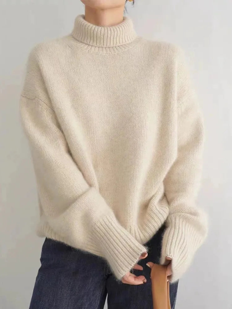 Yvaine | Elegant High-Collar Jumper