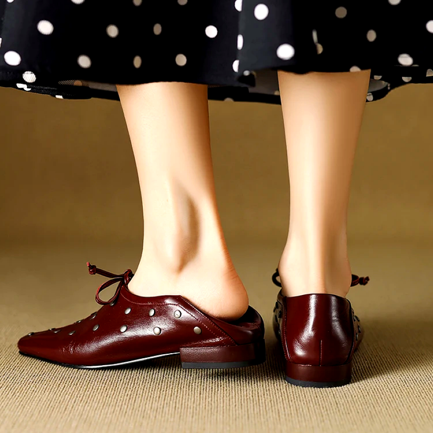 Muriel | Chic Studded Loafers