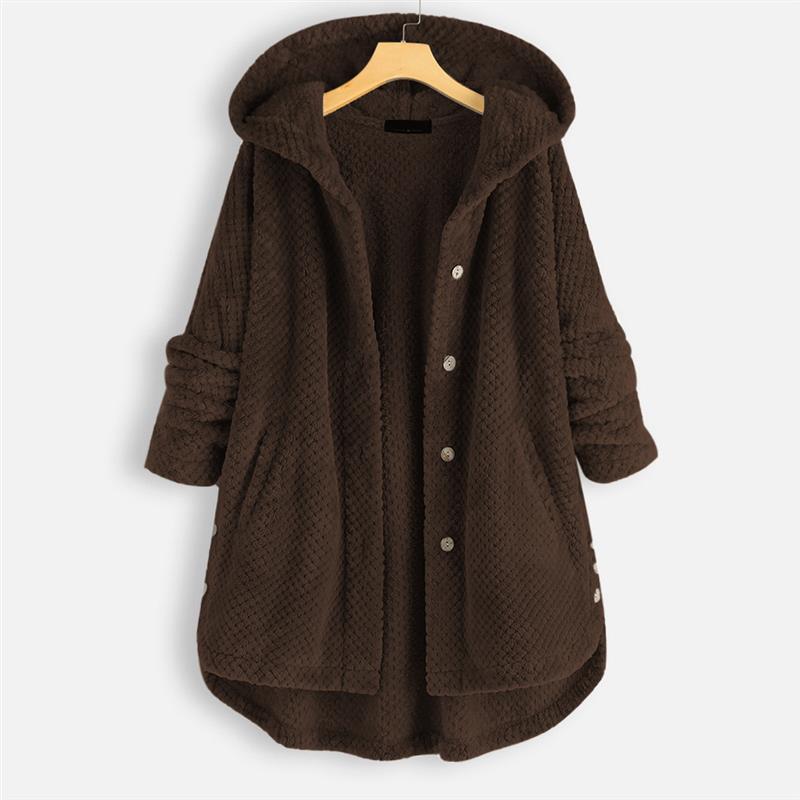 Phoebe | Hooded Double-Faced Fleece Coat
