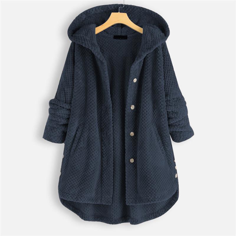 Phoebe | Hooded Double-Faced Fleece Coat