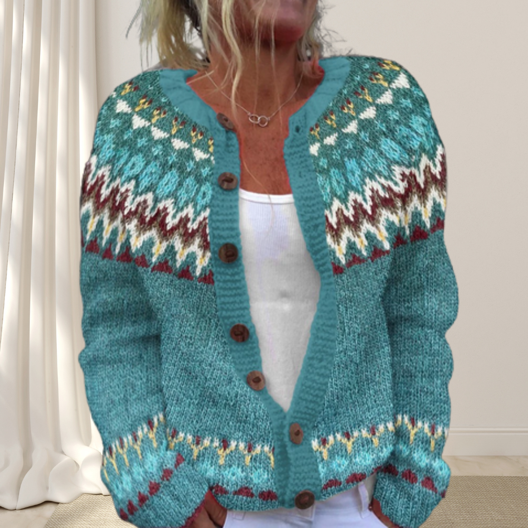 Zara | Loose Chic Patterned Cardigan