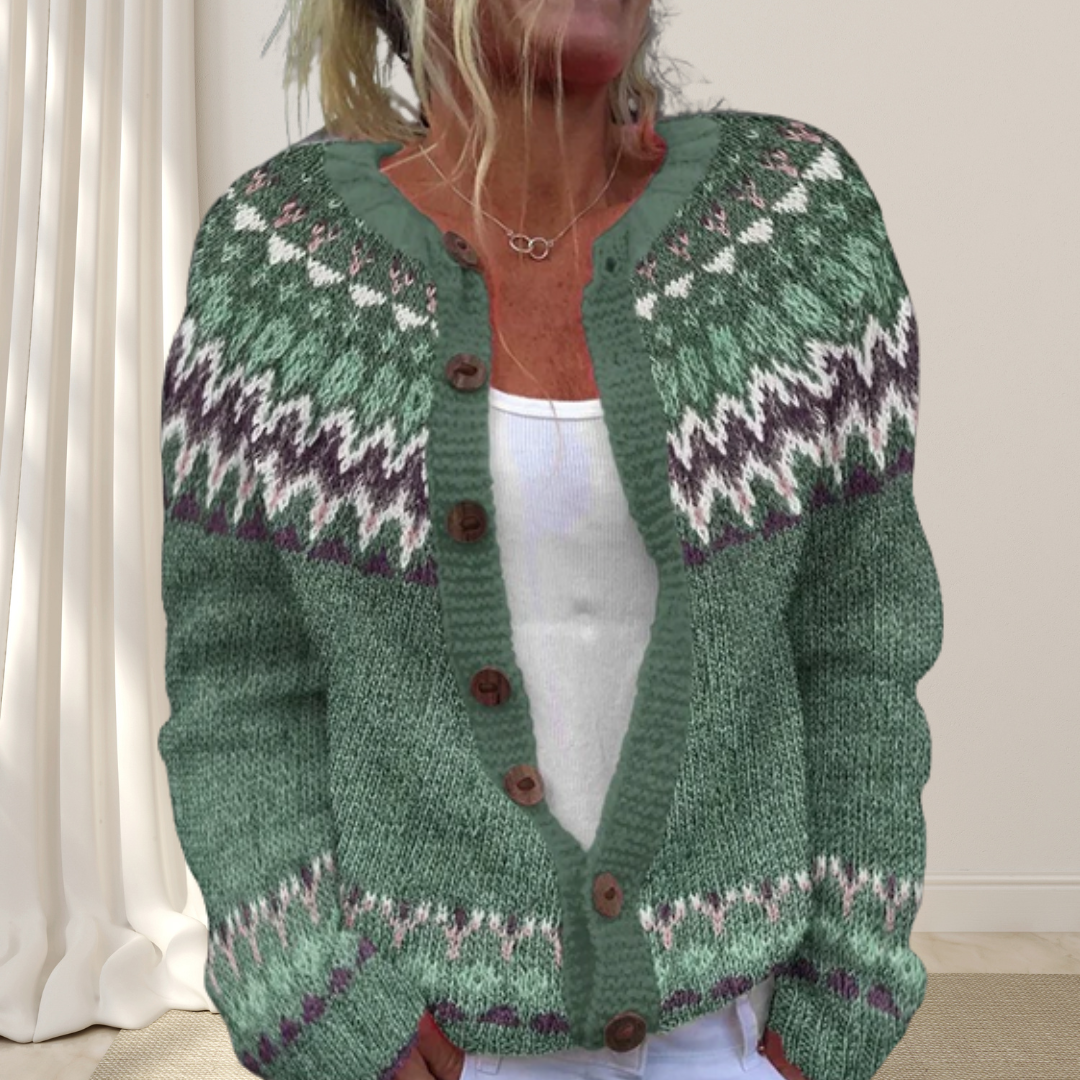 Zara | Loose Chic Patterned Cardigan