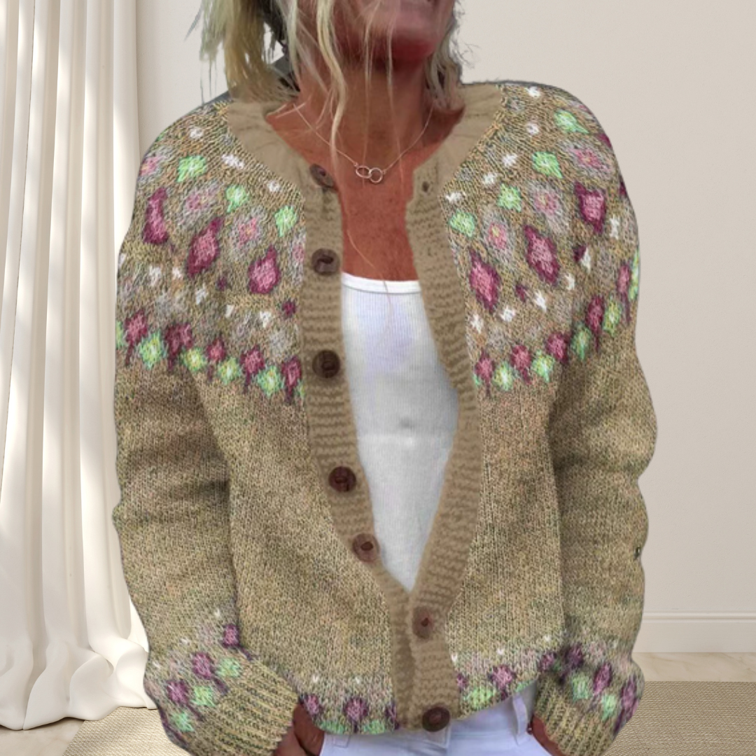 Zara | Loose Chic Patterned Cardigan