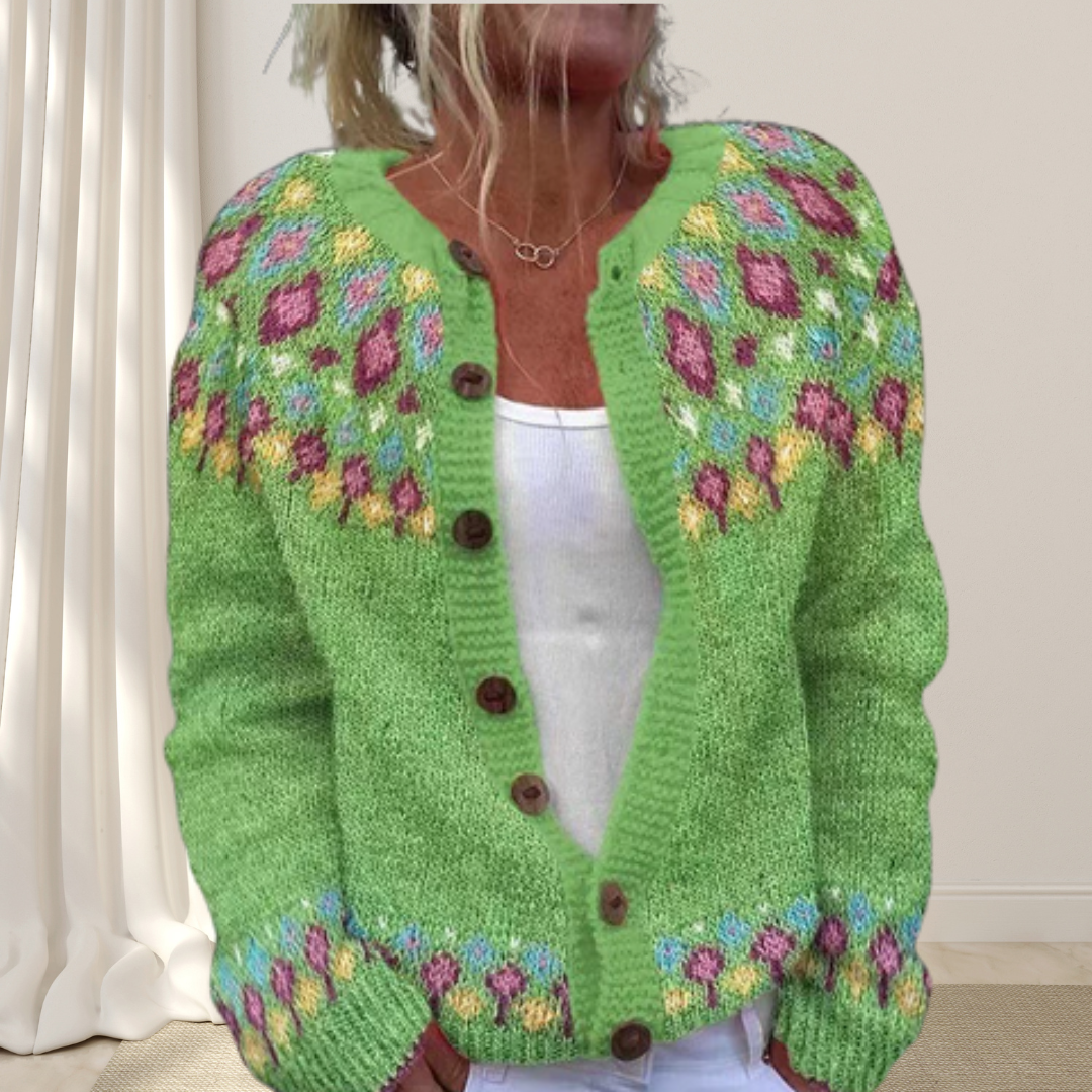 Zara | Loose Chic Patterned Cardigan
