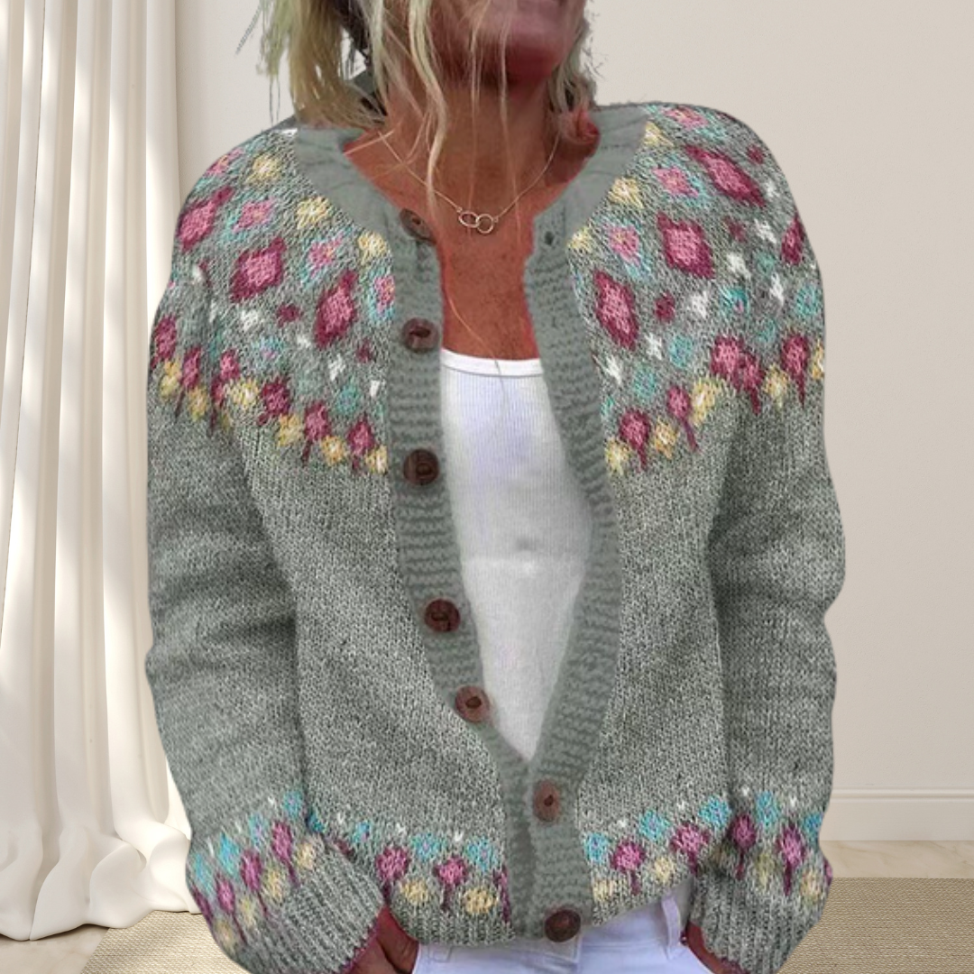 Zara | Loose Chic Patterned Cardigan