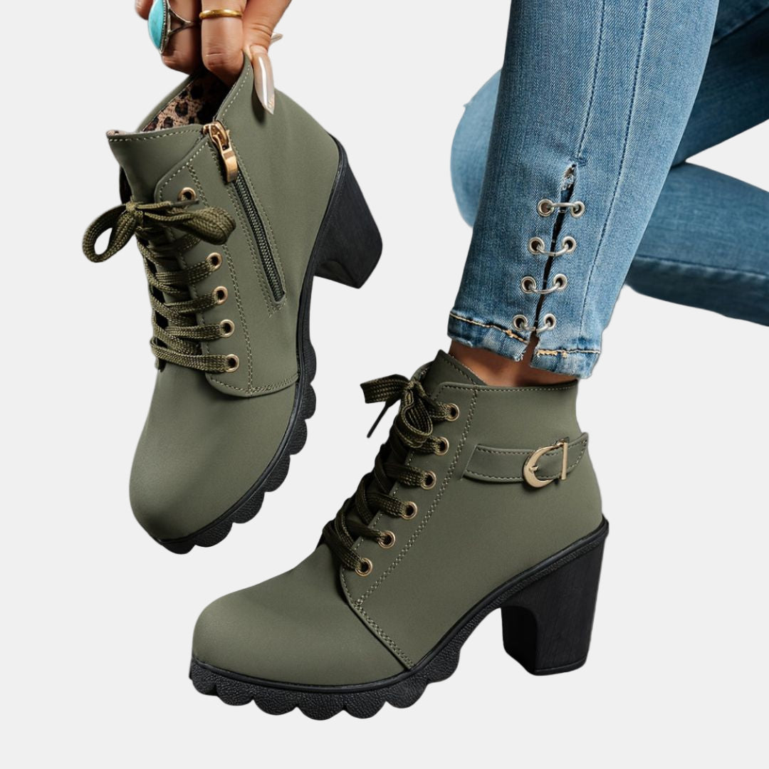 Jessica | Casual Heeled Ankle Boots