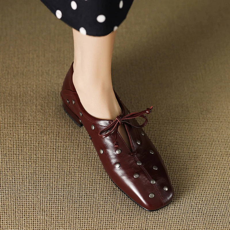 Muriel | Chic Studded Loafers
