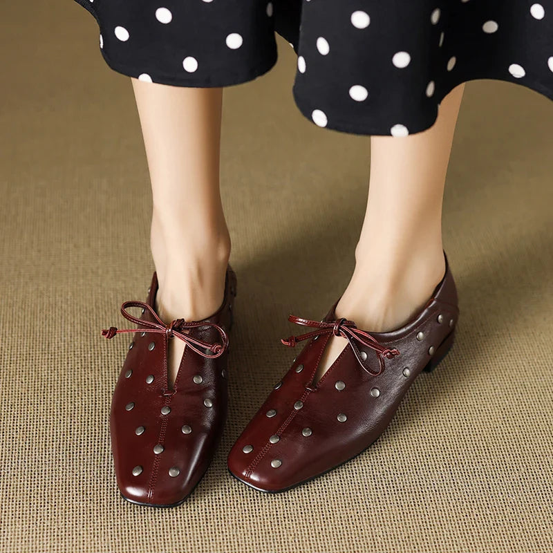 Muriel | Chic Studded Loafers