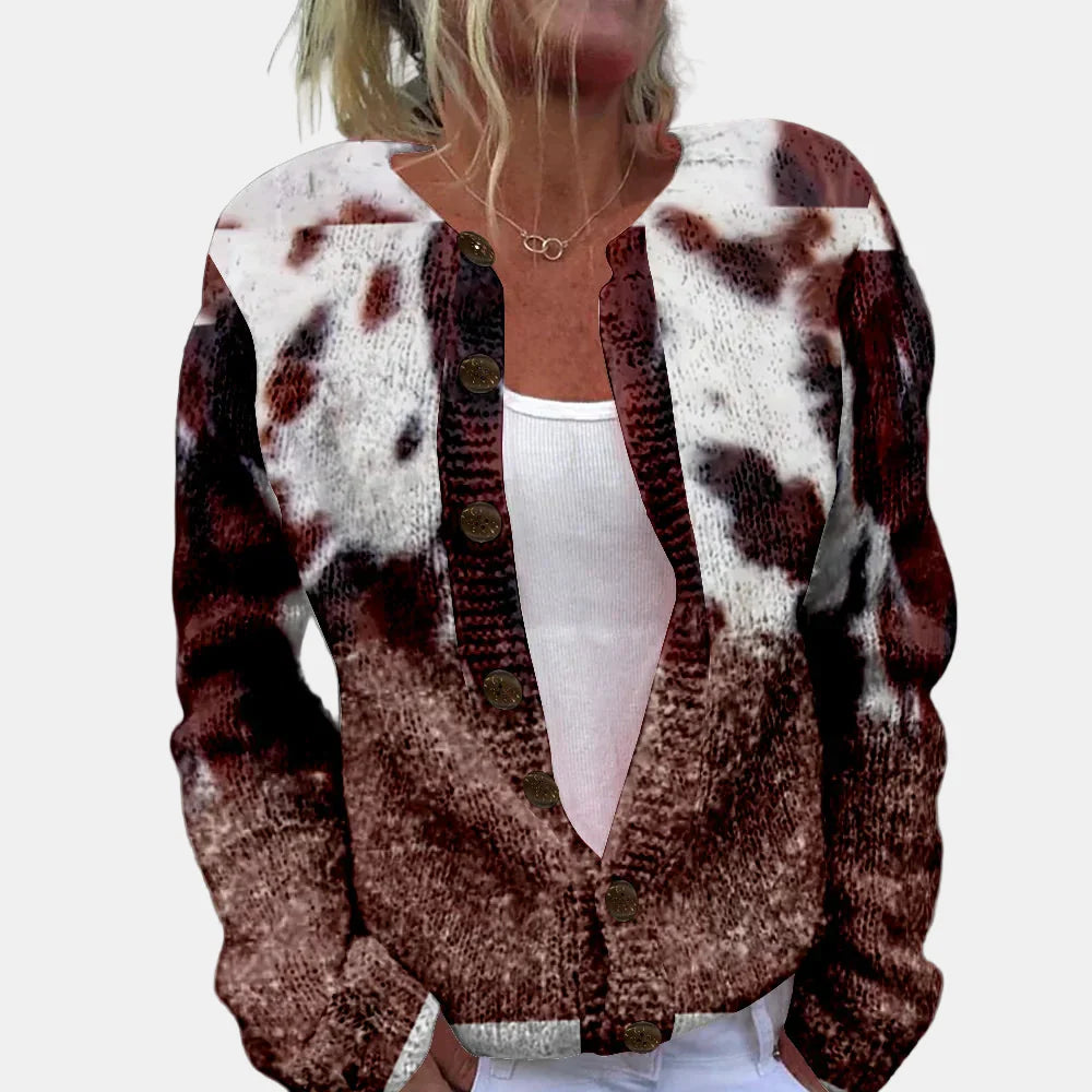 Monna | Stylish Printed Cardigan
