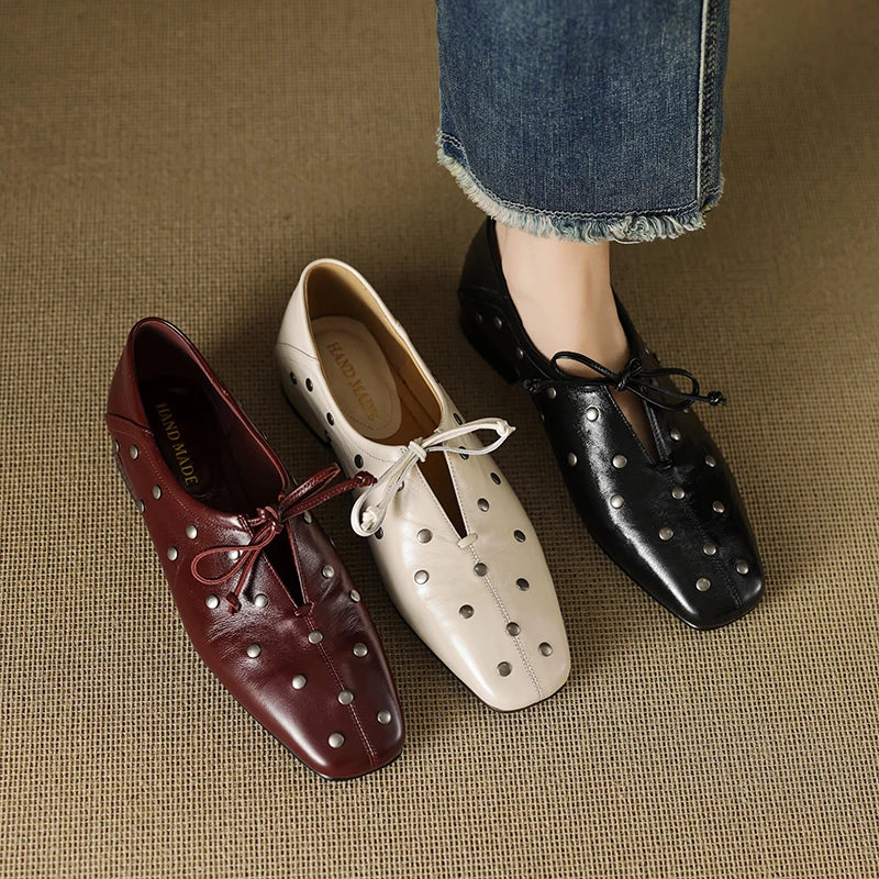 Muriel | Chic Studded Loafers