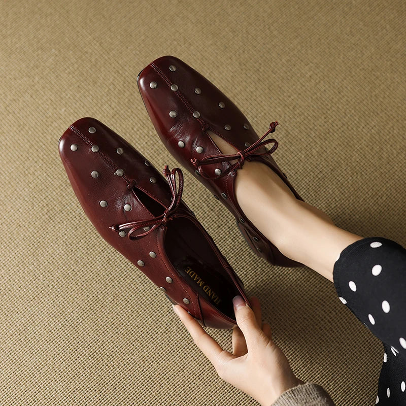 Muriel | Chic Studded Loafers