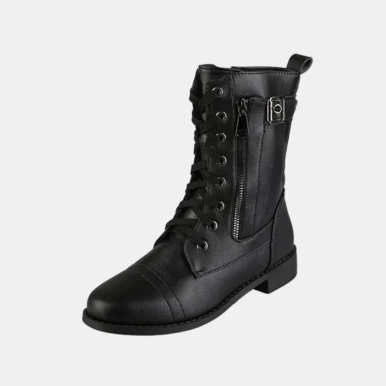 Leona | Round Toe Autumn Boots