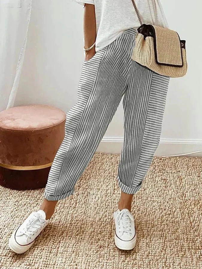VANYA Striped Trousers