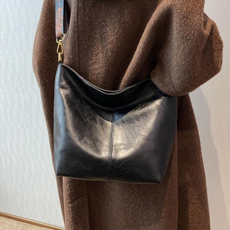 Dorothea | Classic Shoulder Bag with Adjustable Patterned Strap
