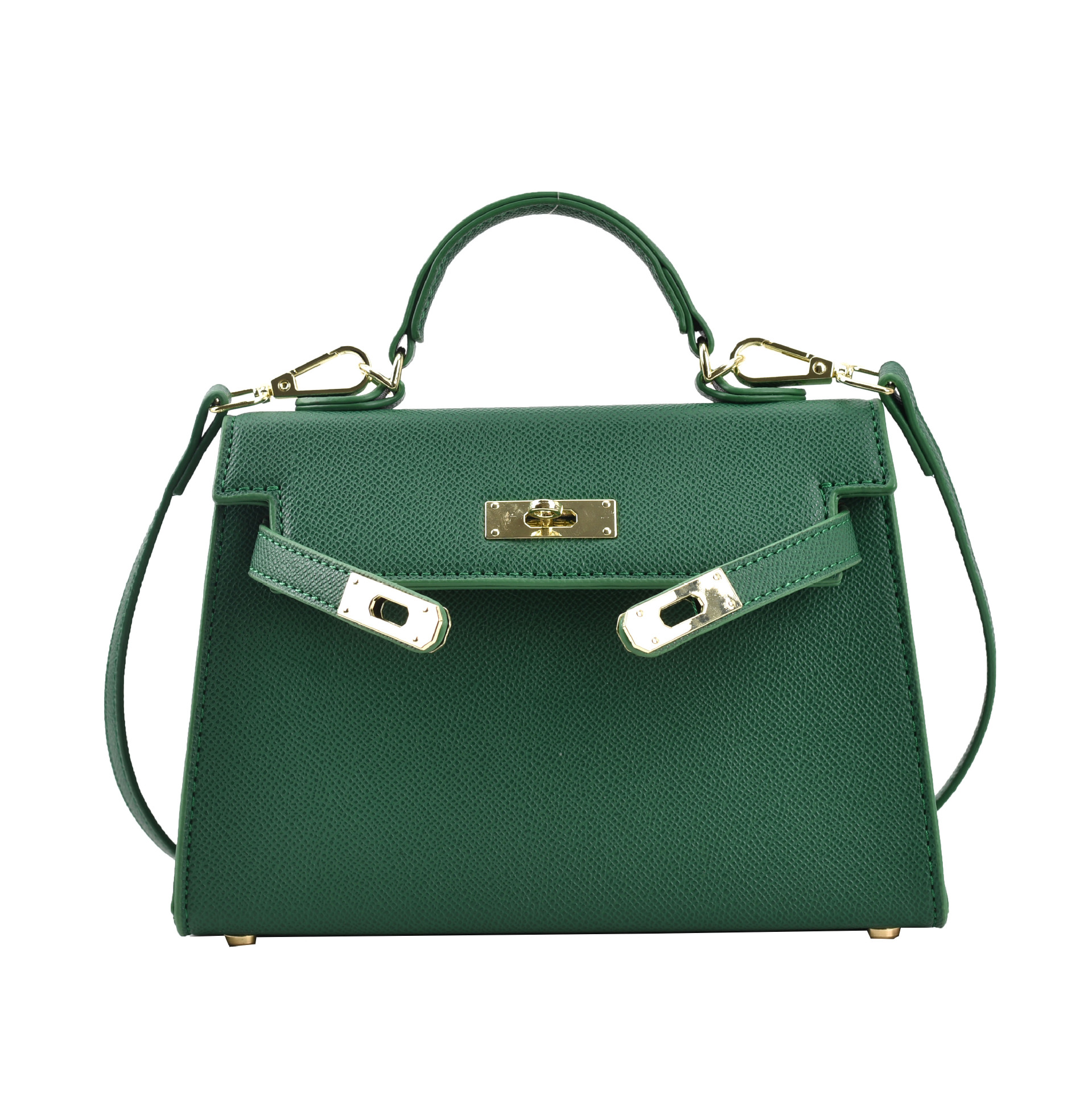 Elise | Leather Bag with Gold Hardware