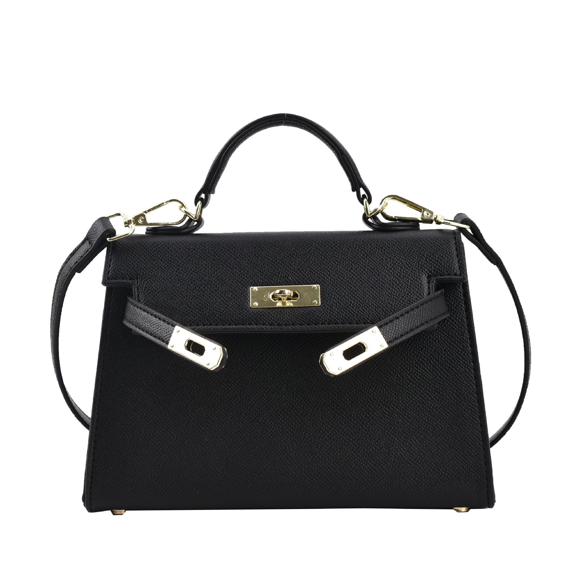 Elise | Leather Bag with Gold Hardware