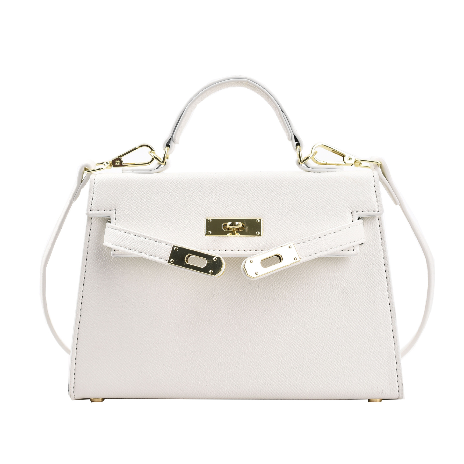 Elise | Leather Bag with Gold Hardware