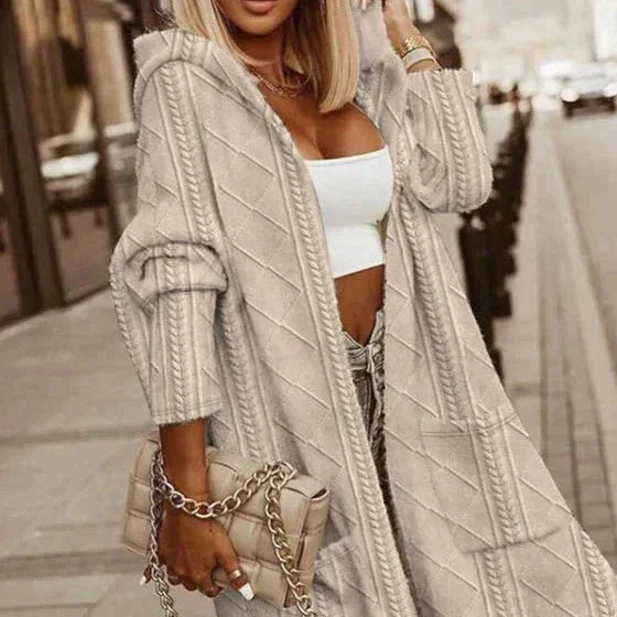 Beatrice | Longline Hooded Cardigan