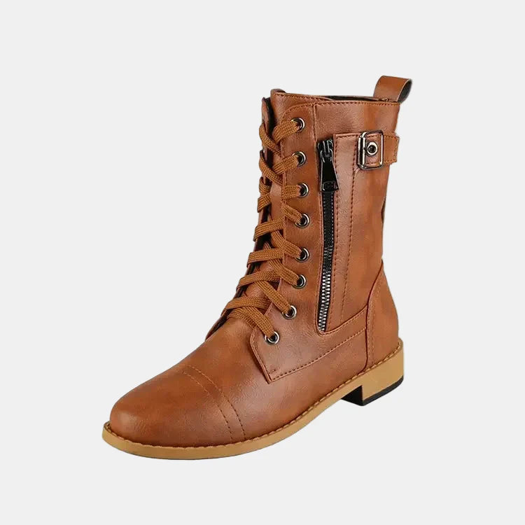 Leona | Round Toe Autumn Boots