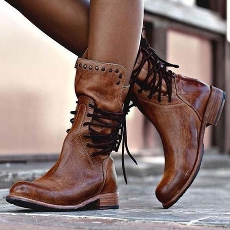 Teresa | Rustic Vintage Lether Boots
