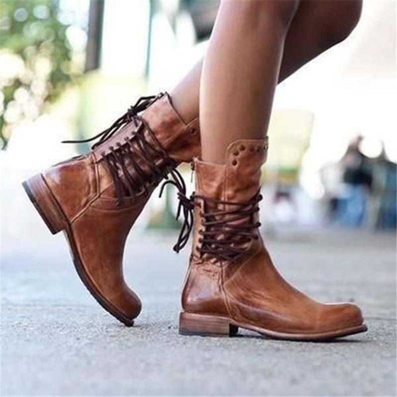 Teresa | Rustic Vintage Lether Boots