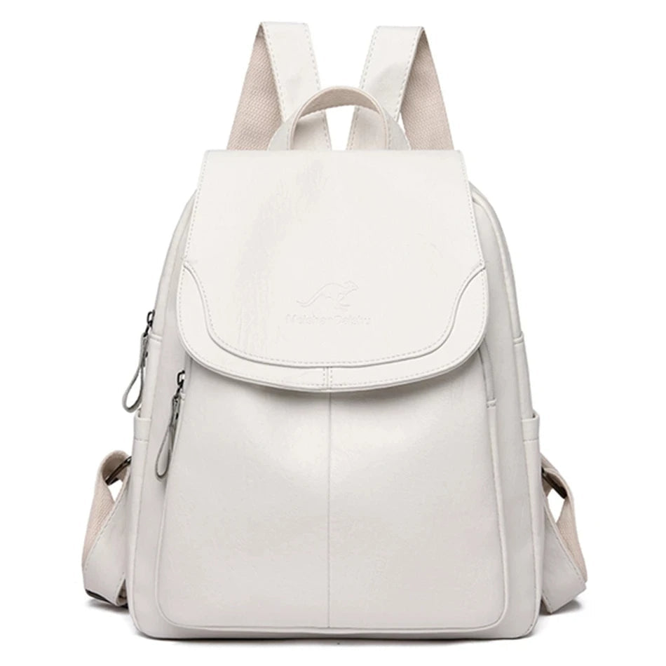 Edith | Elegant and lightweight backpack in a delicate white tone
