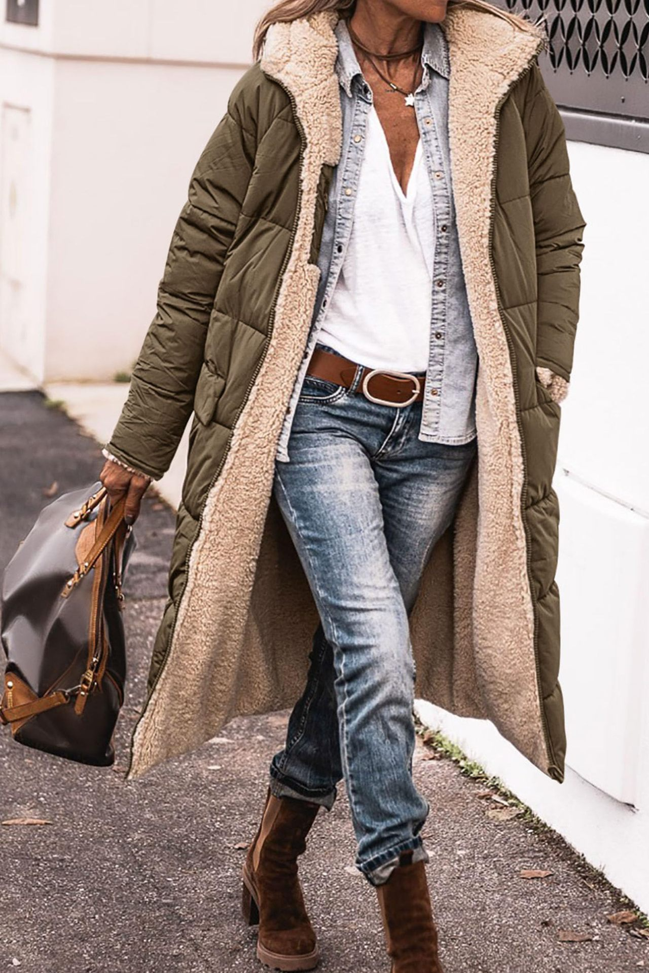 Maud | Premium Reversible Sherpa Jacket