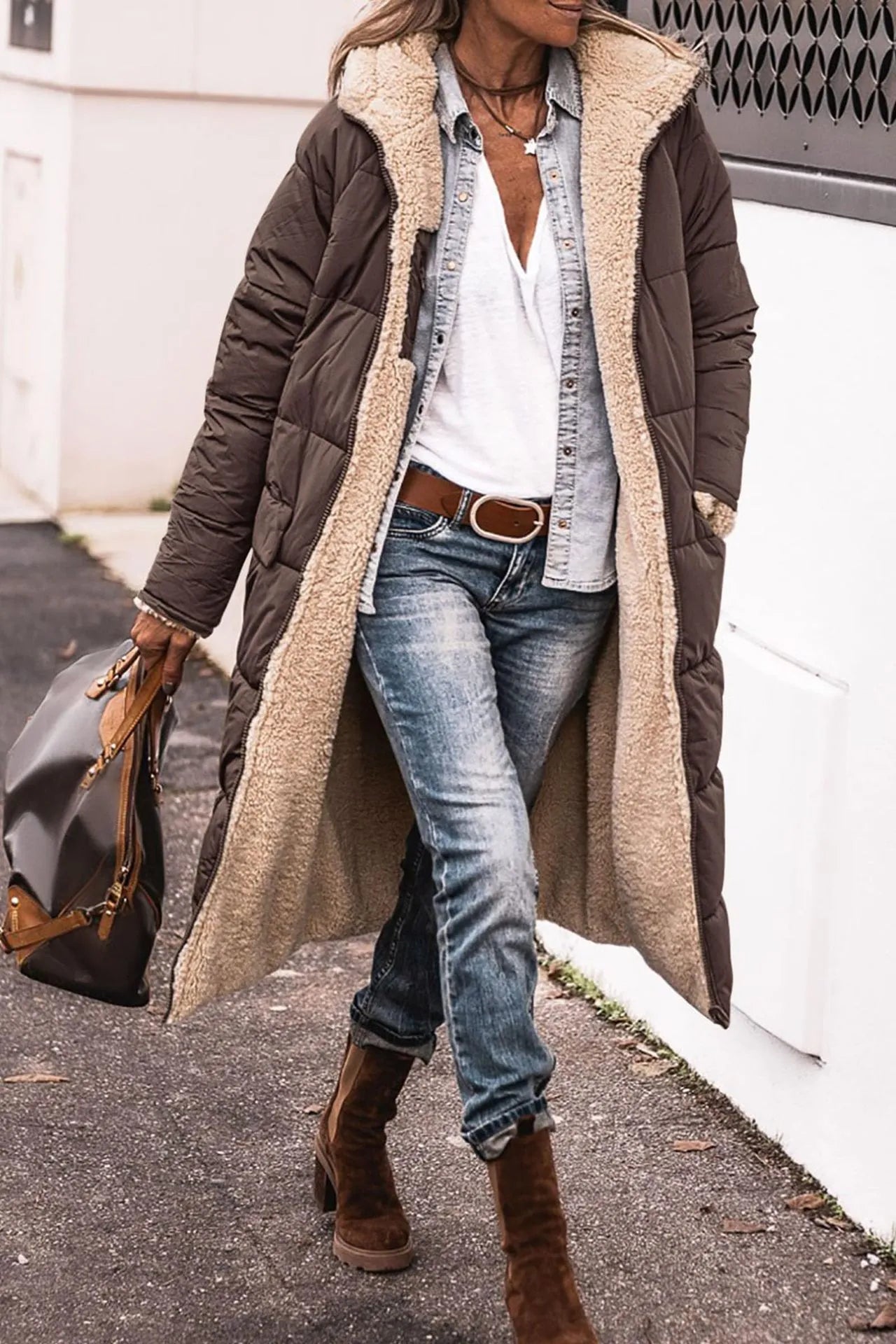 Maud | Premium Reversible Sherpa Jacket
