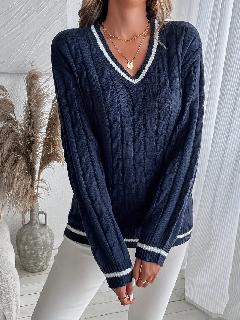 Amelia | Stylish and Comfortable V-Neck Jumper