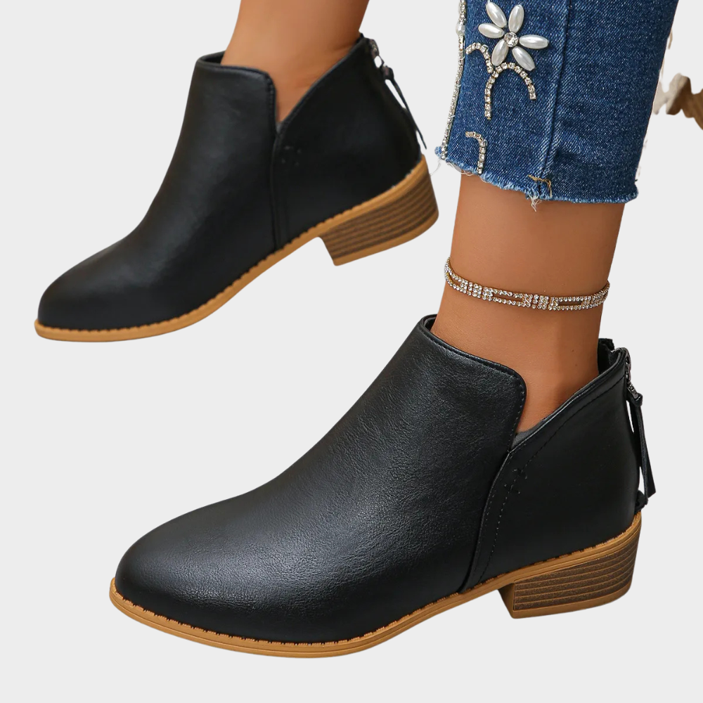 Kyla | Low Heel Ankle Boots