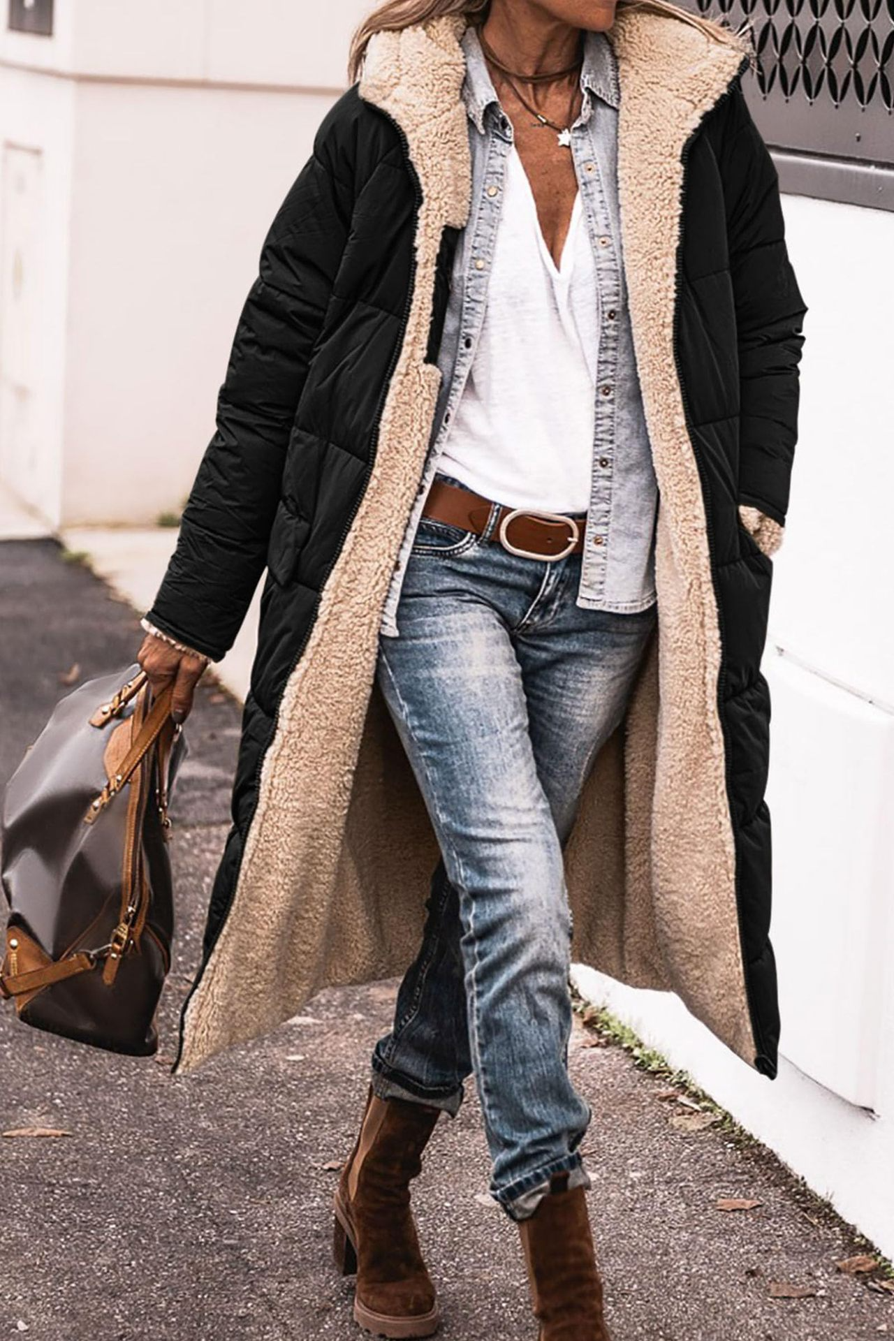 Maud | Premium Reversible Sherpa Jacket